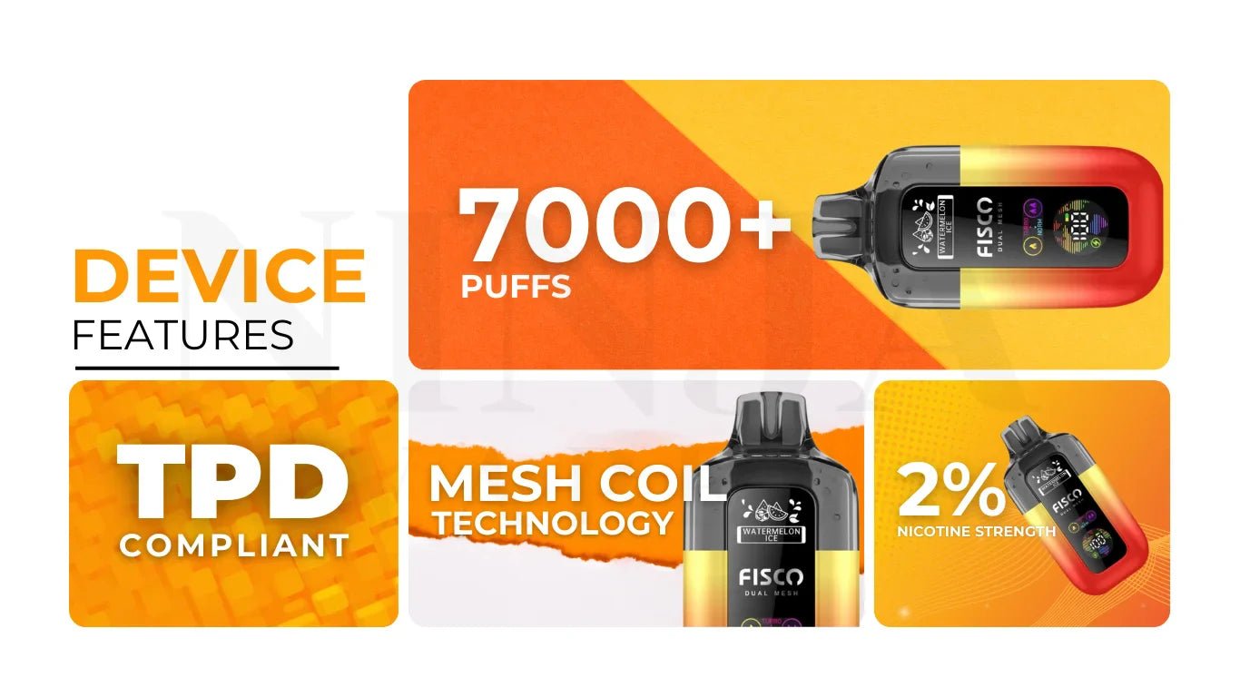 Fisco Point Pro 7000 Disposable Vape Review: 20MG Nic Salt & 7000 Puffs of Bold, Effortless Flavour