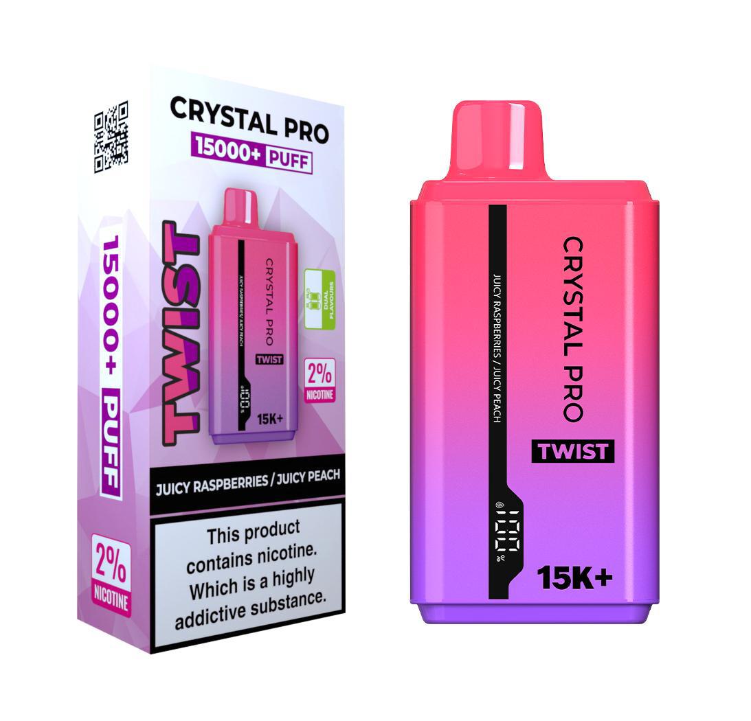 Crystal Pro Plus Twists 15000 Puff Refillable & Rechargeable Vape Device