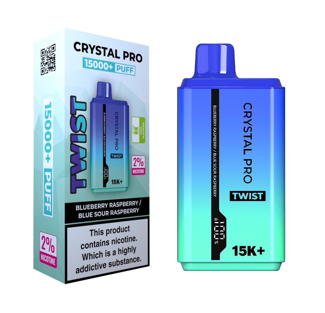 Crystal Pro Plus Twists 15000 Puff Refillable & Rechargeable Vape Device