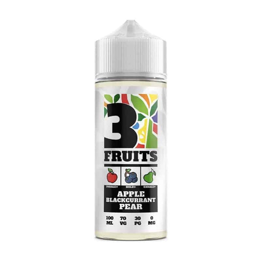 Apple Blackcurrant Pear 3 Fruits Shortfill 100ml E-Liquid 