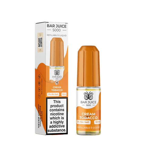 Bar Juice 5000 10ml Nic Salt E-Liquid - 10, 20 mg (Box of 10)