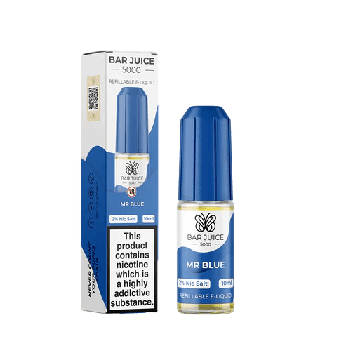 Bar Juice 5000 10ml Nic Salt E-Liquid - 10, 20 mg (Box of 10)