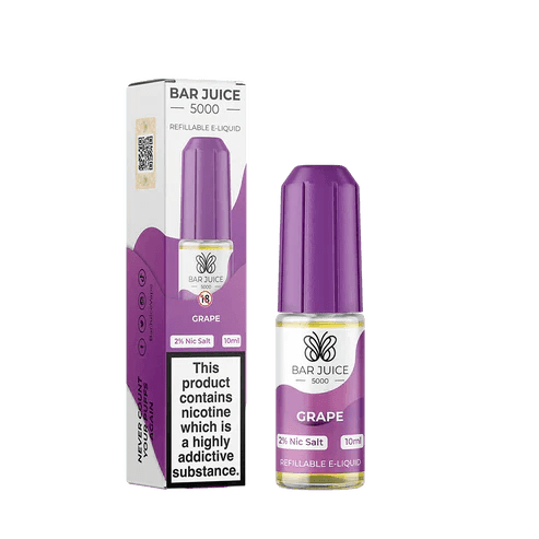 Bar Juice 5000 10ml Nic Salt E-Liquid - 10, 20 mg (Box of 10)
