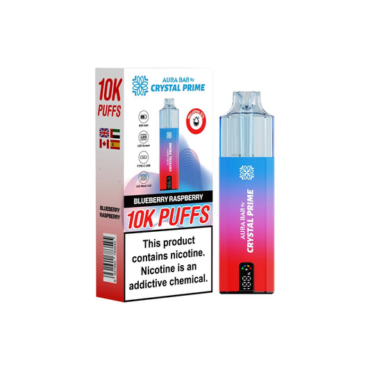 Crystal Prime Aura Bar 10K Replacement Pods – Refill Pods for 10000 Puffs Vape
