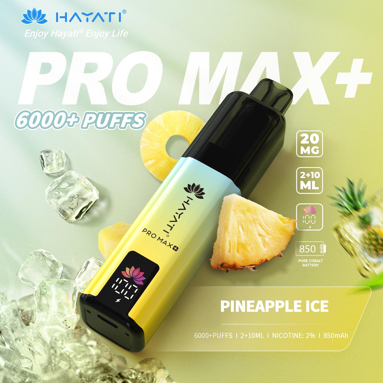 Hayati Pro Max Plus 6000 Puffs Pre-filled Vape 20mg