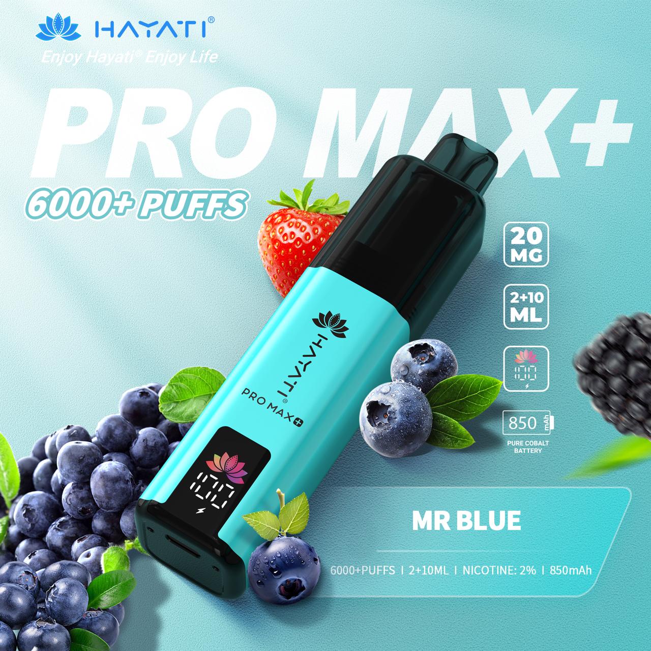 Hayati Pro Max Plus 6000 Puffs Pre-filled Vape 20mg