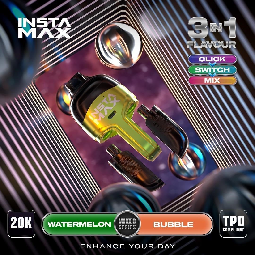 Insta Max 20,000 Puff Pre Filled Vape - Boxes 20mg