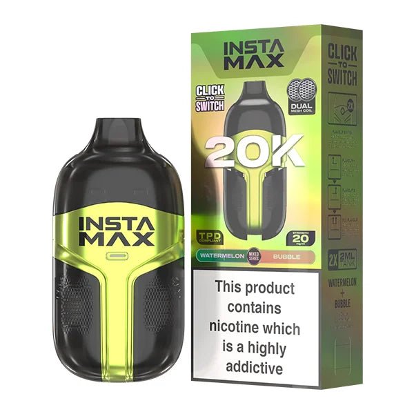 Insta Max 20,000 Puff Pre Filled Vape - Boxes 20mg