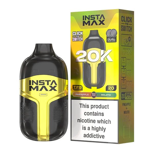 Insta Max 20,000 Puff Pre Filled Vape - Boxes 20mg