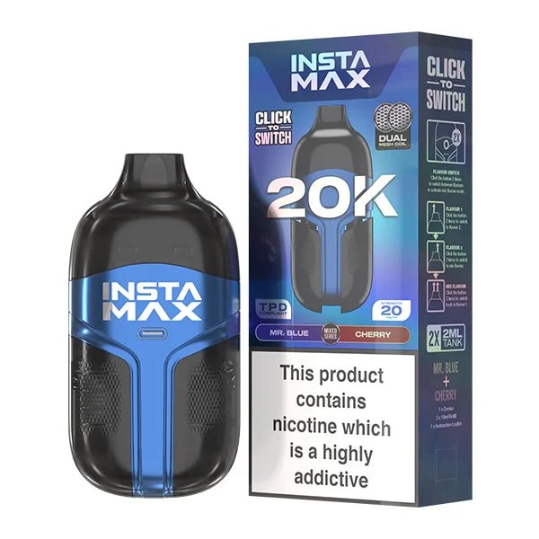 Insta Max 20,000 Puff Pre Filled Vape - Boxes 20mg