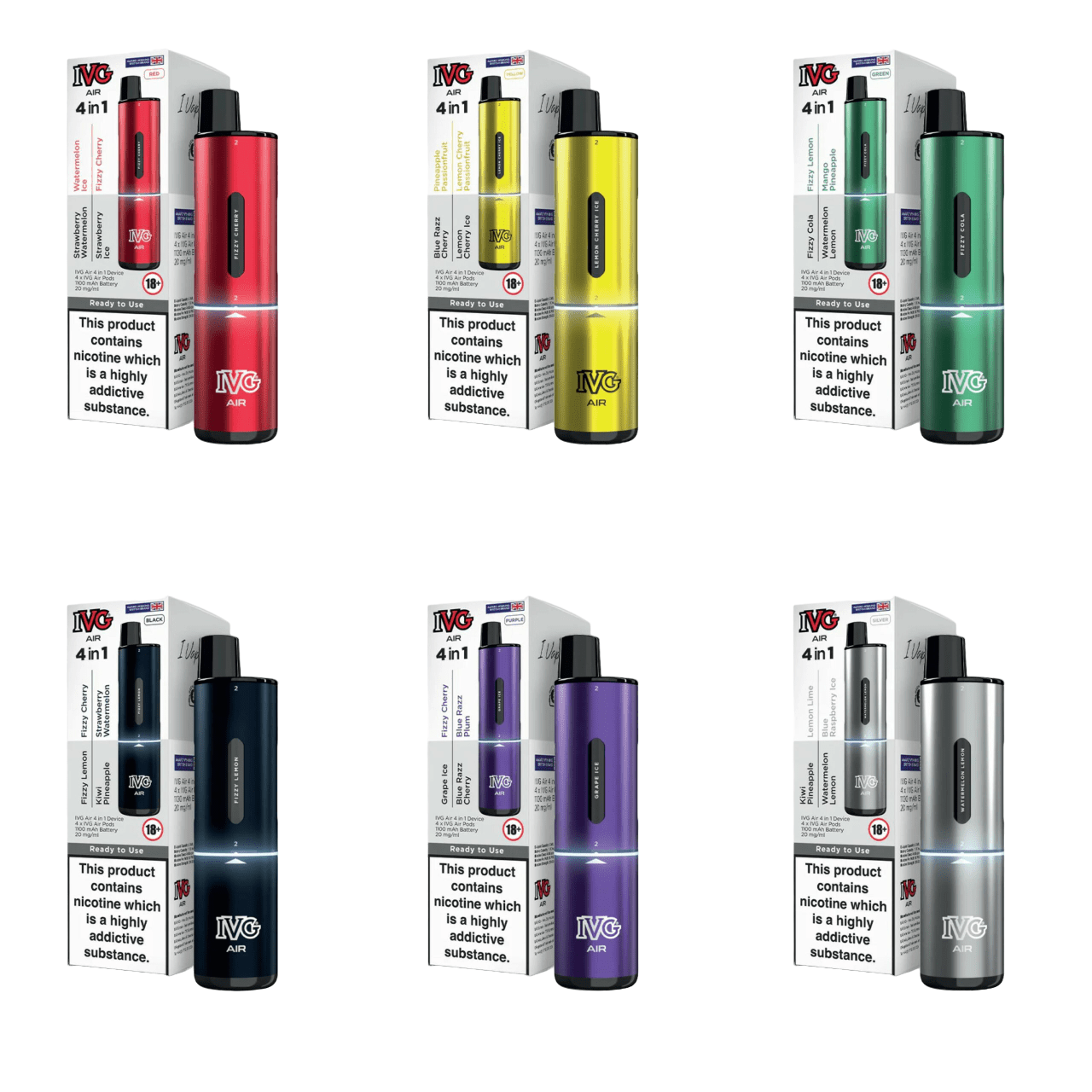 IVG AIR 4in1 2400 Pre-filled Vape 20mg