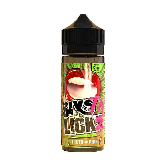 Truth or Pear Six Licks Shortfill 100ml E-Liquid