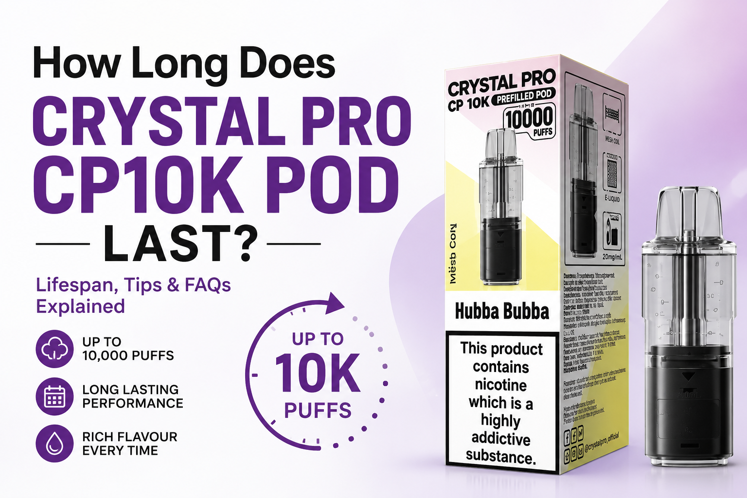How Long Does a Crystal Pro CP10K Pod Last?