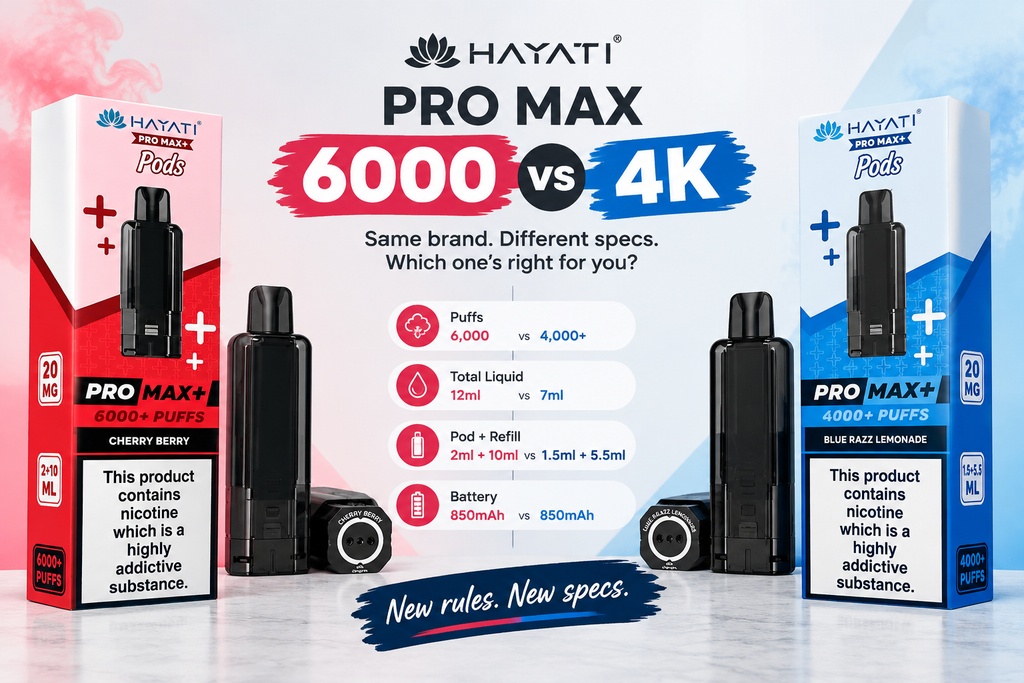 Why Are Vape Puff Counts Changing in the UK? Hayati Pro Max +6000 vs 4K Explained
