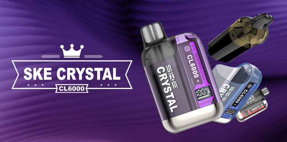 SKE Crystal CL6000 Disposable Vape 20MG Review: A Radiant 6,000-Puff Journey with Lush Flavours