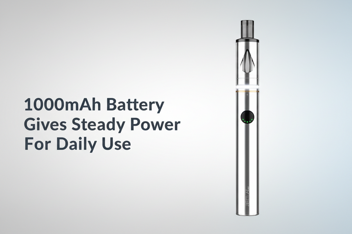 1000mAh Battery Gives Steady Power For Daily Use