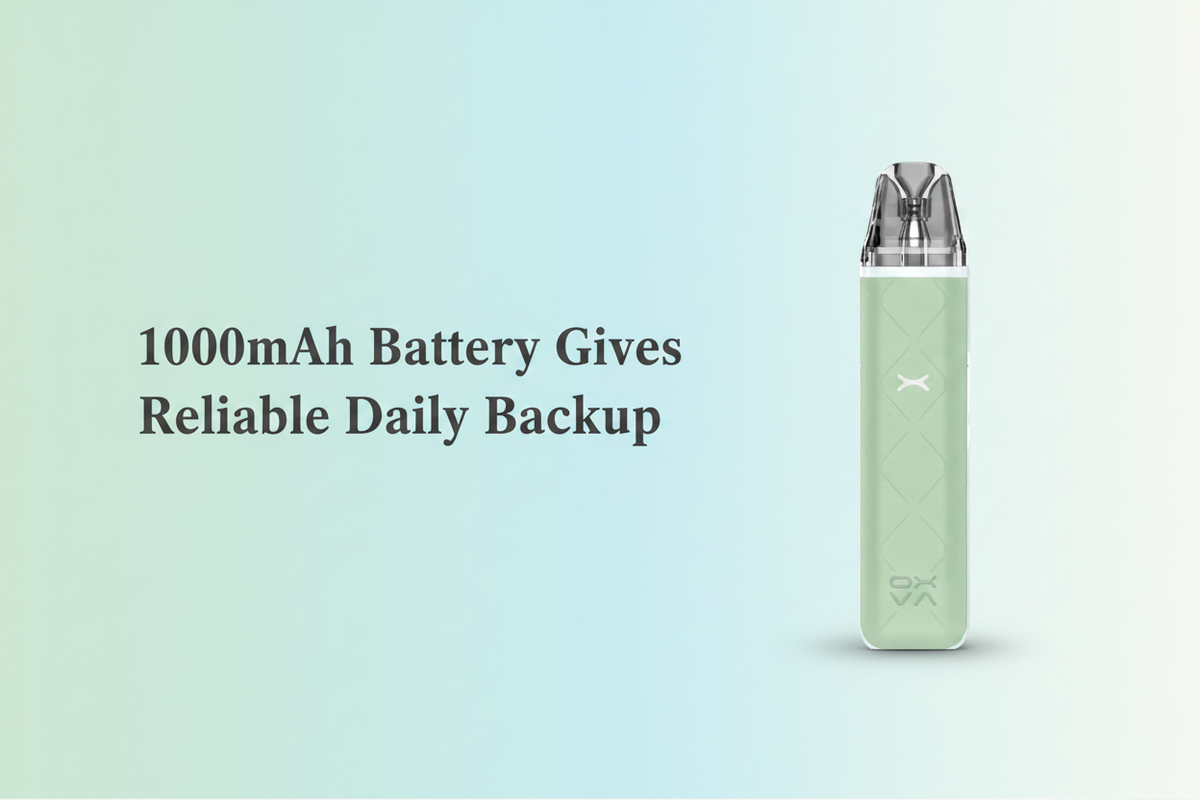 1000mAh Battery Gives Reliable Daily Backup