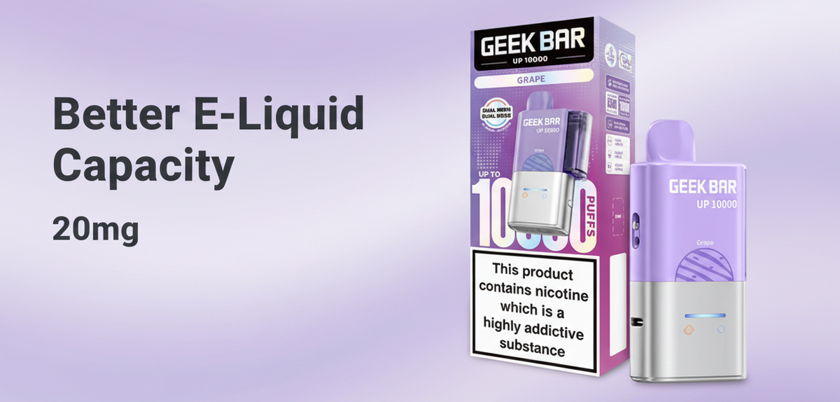 20mg Nicotine with Better E-Liquid Capacity