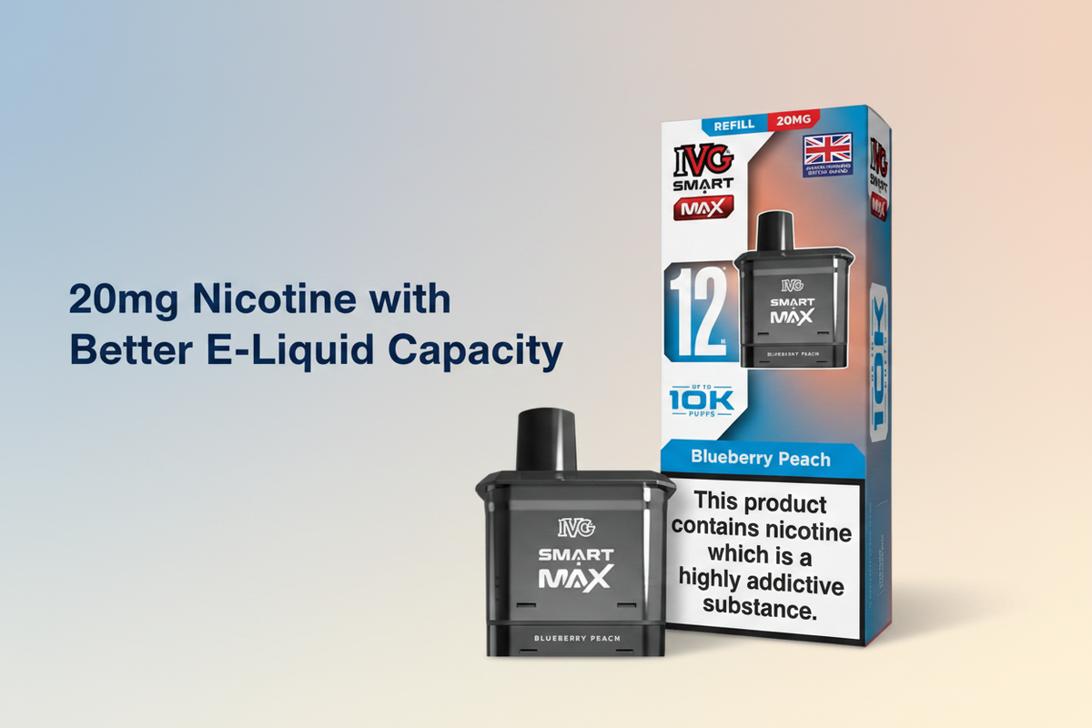 20mg Nicotine with Better E-Liquid Capacity