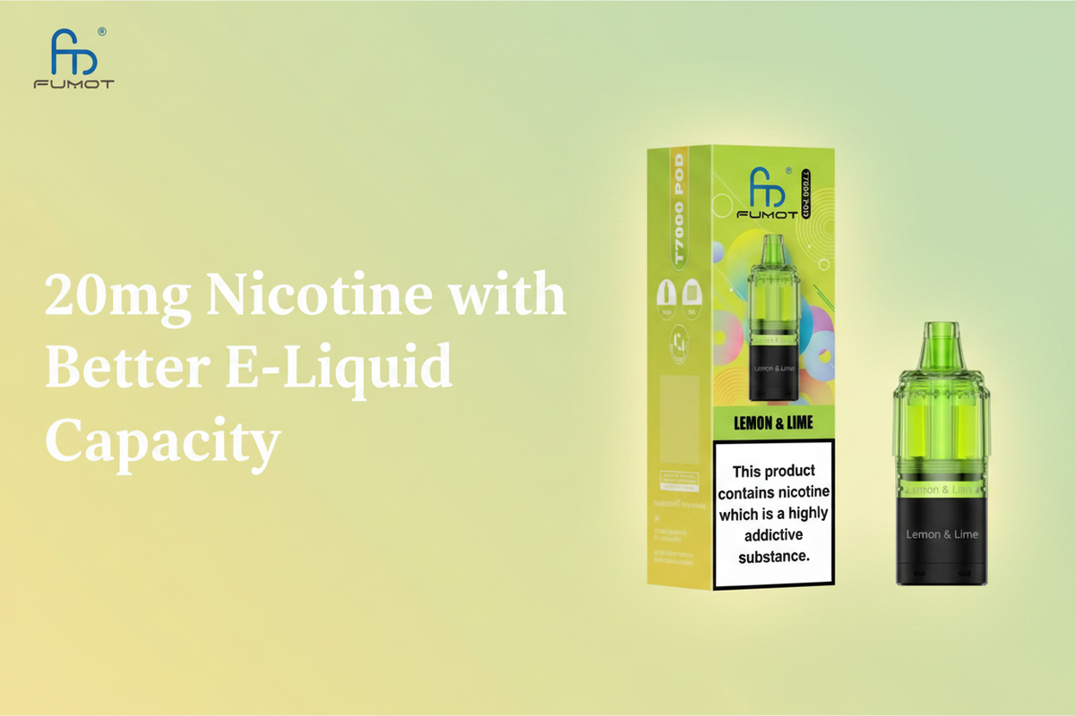 20mg Nicotine with Better E-Liquid Capacity