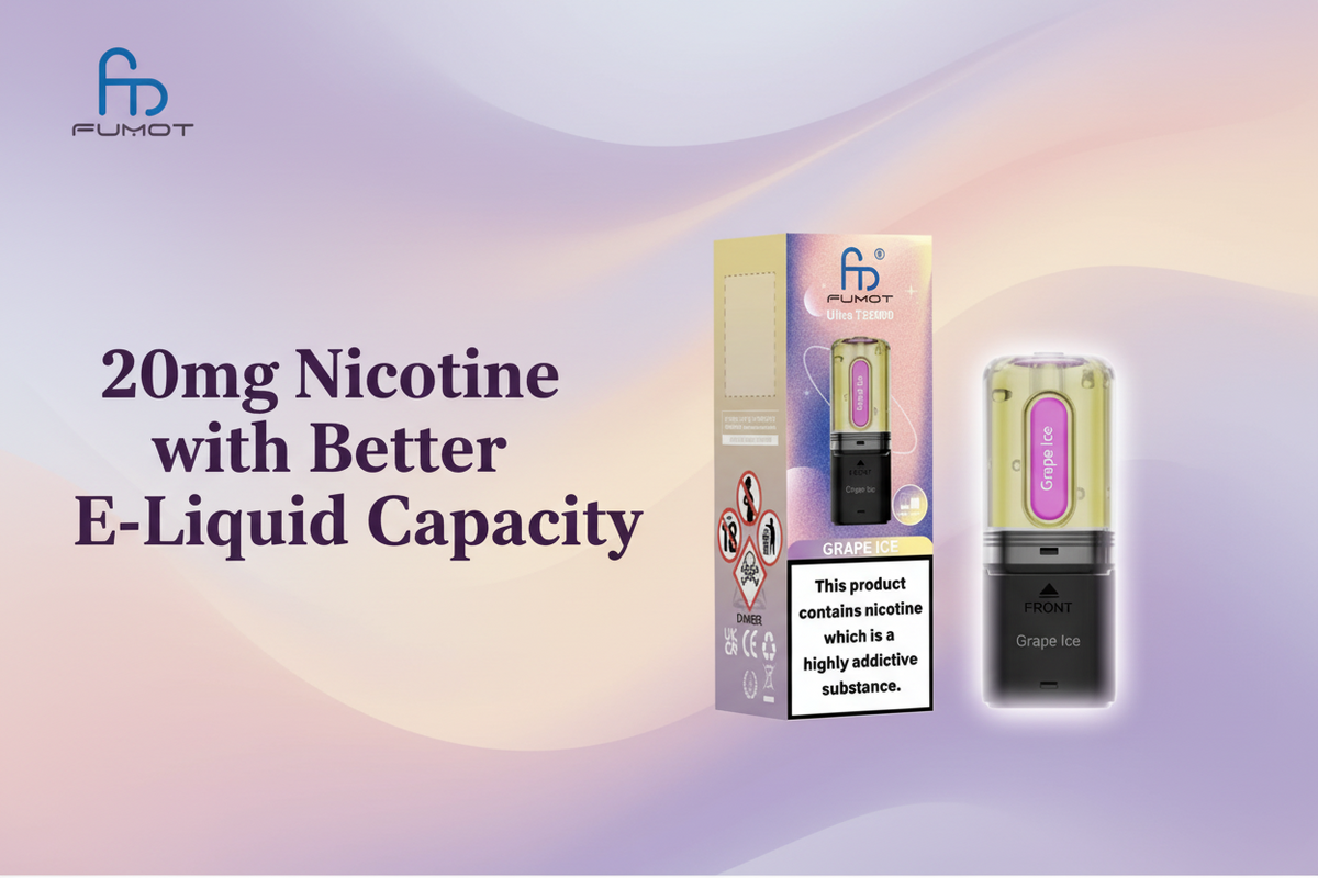 20mg Nicotine with Better E-Liquid Capacity