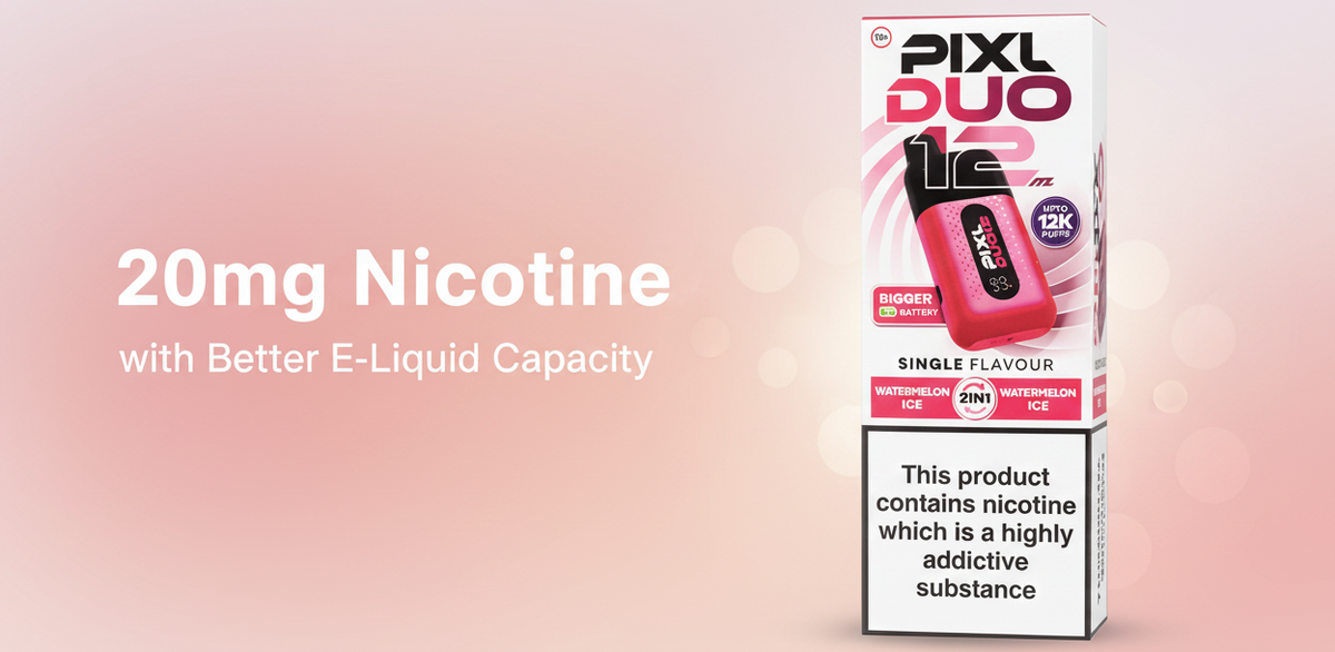 20mg Nicotine with Better E-Liquid Capacity