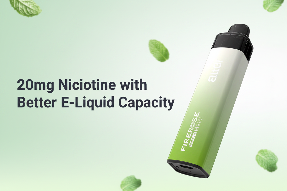 20mg Nicotine with Better E-Liquid Capacity