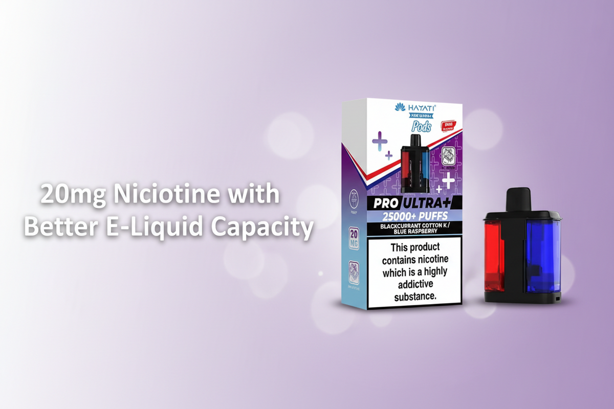 20mg Nicotine with Better E-Liquid Capacity
