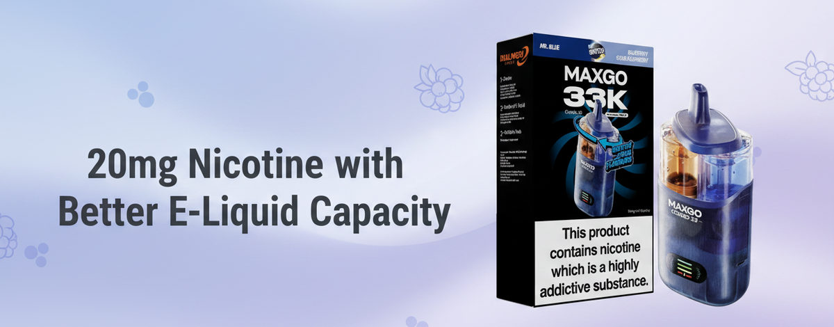 20mg Nicotine with Better E-Liquid Capacity