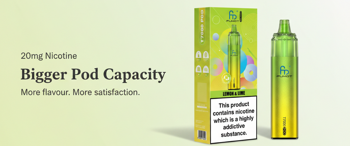 20mg Nicotine with Bigger Pod Capacity
