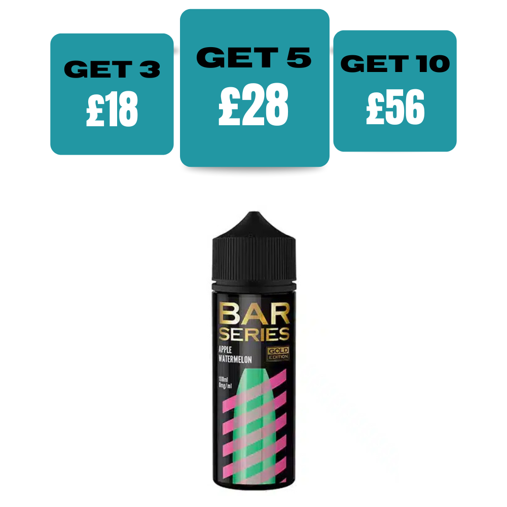 Bar Series Gold Edition 100ML Eliquid Shortfill – Select Vape Club