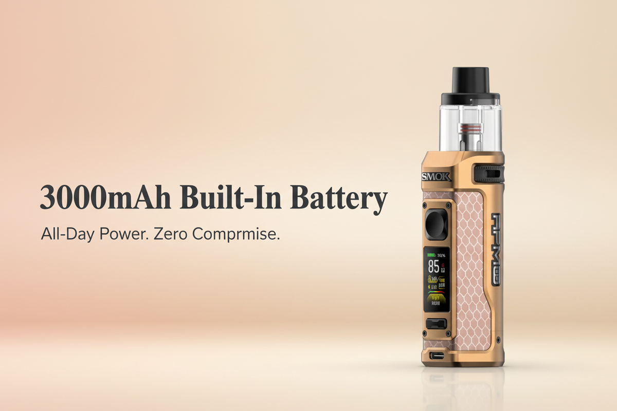 3000mAh Built-In Battery