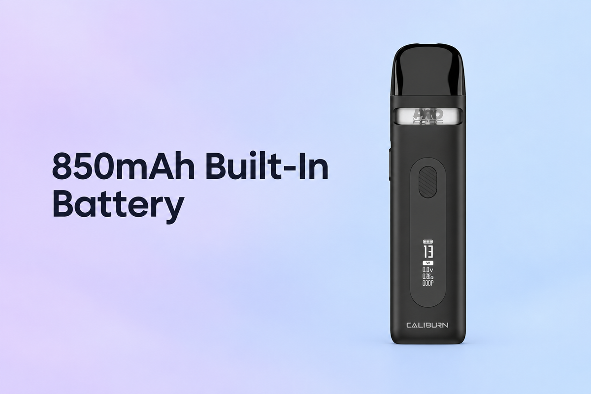 850mAh Built-In Battery