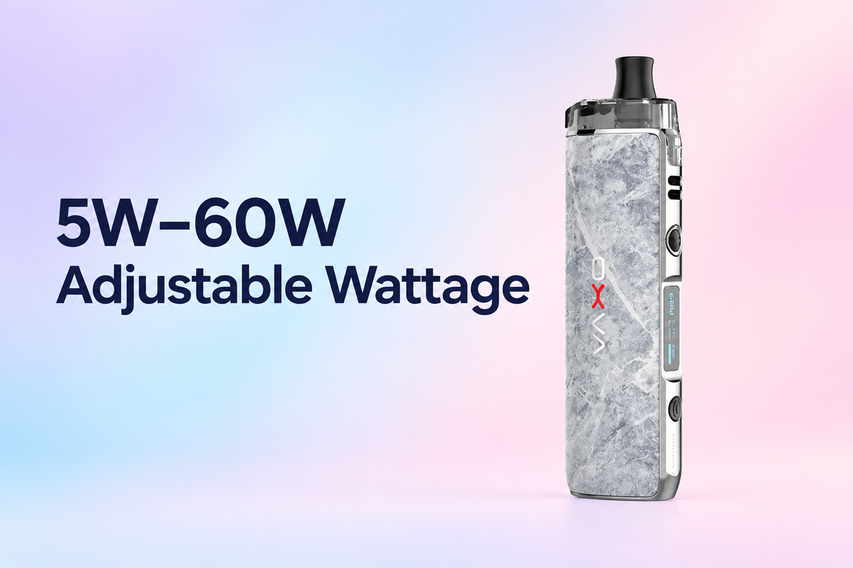 5W–60W Adjustable Wattage
