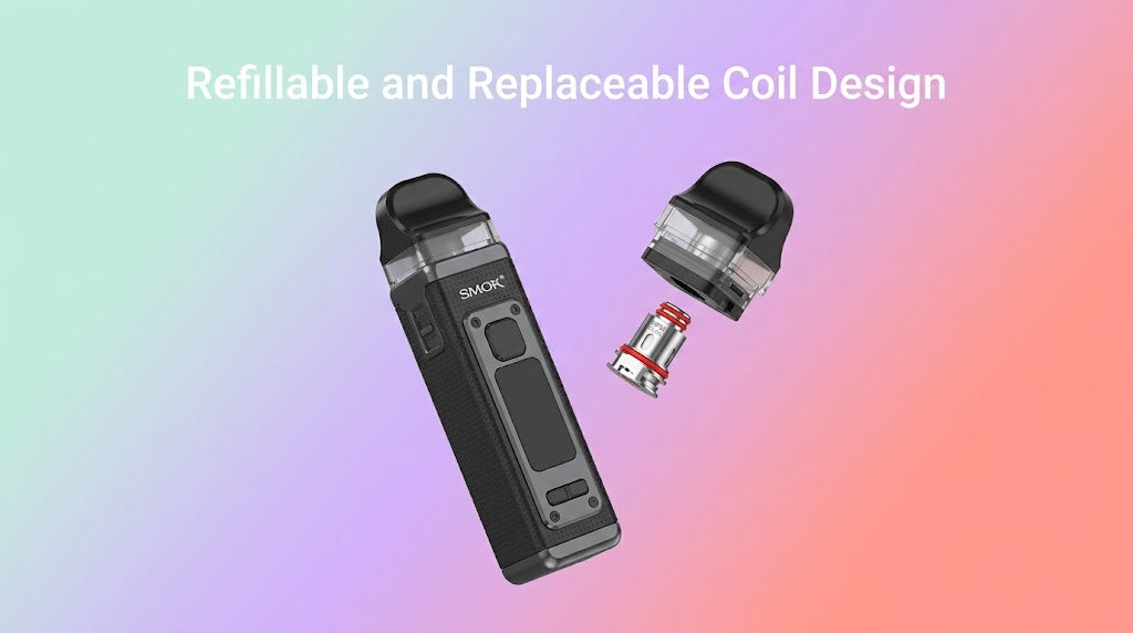 Refillable and Replaceable Coil Design