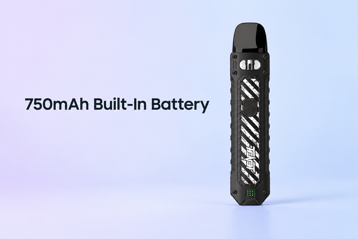 750mAh Built-In Battery