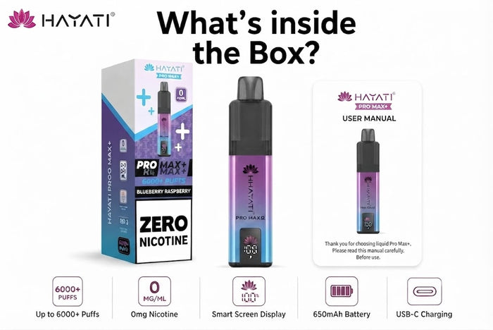 What Comes Inside Hayati Pro Max 6000 Package?
