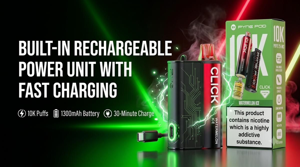 Built-in Rechargeable Power Unit with Fast Charging