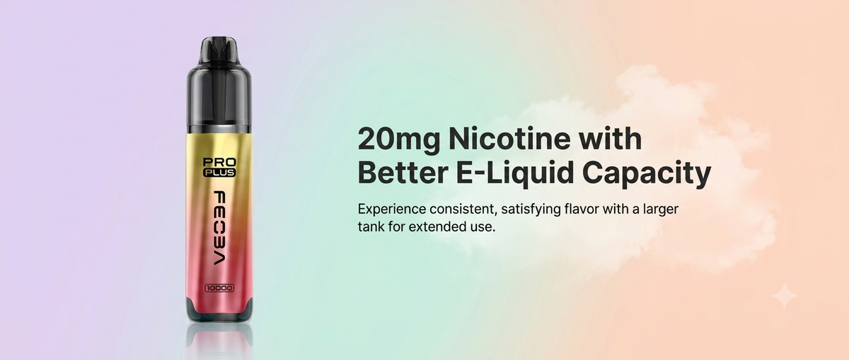 20mg Nicotine with Better E-Liquid Capacity
