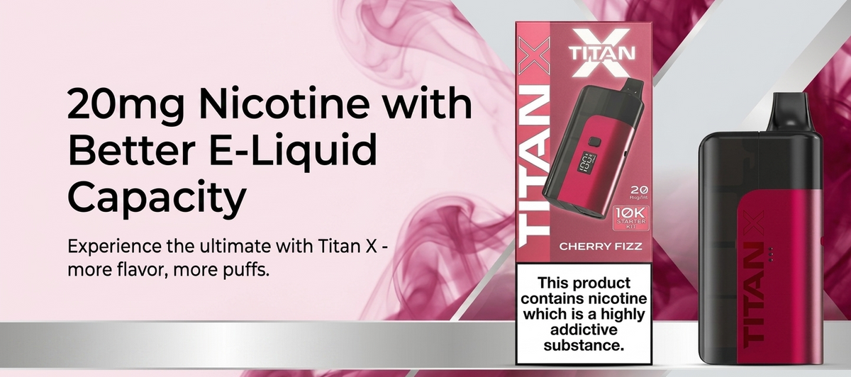 20mg Nicotine with Better E-Liquid Capacity