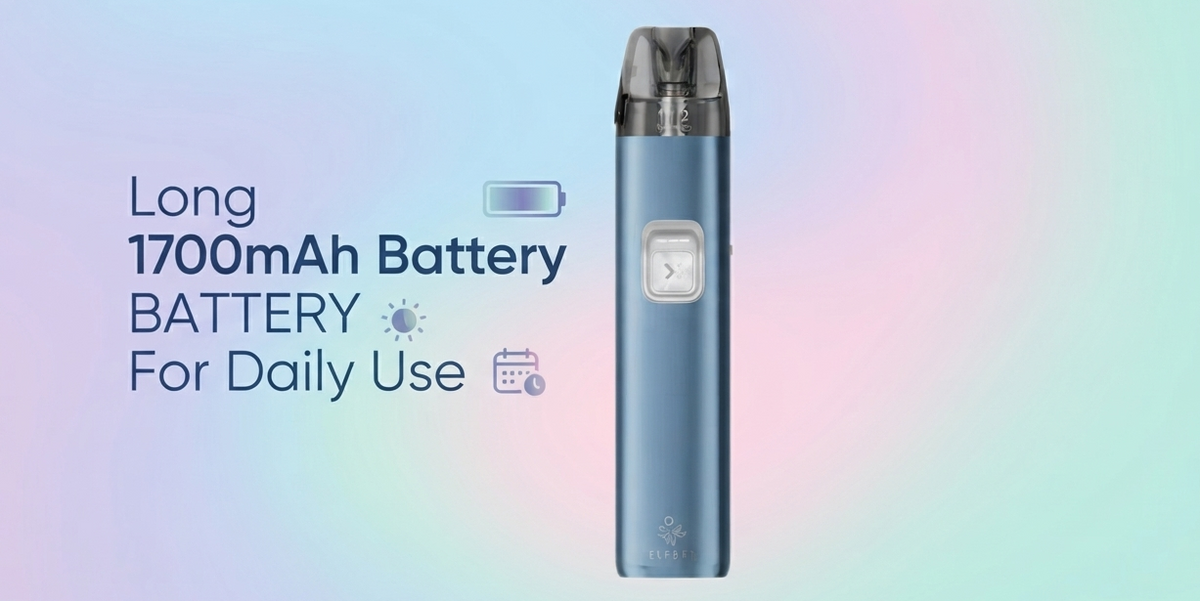 Long 1700mAh Battery for Daily Use