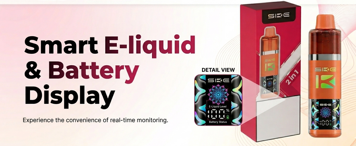 Smart E-liquid & Battery Display