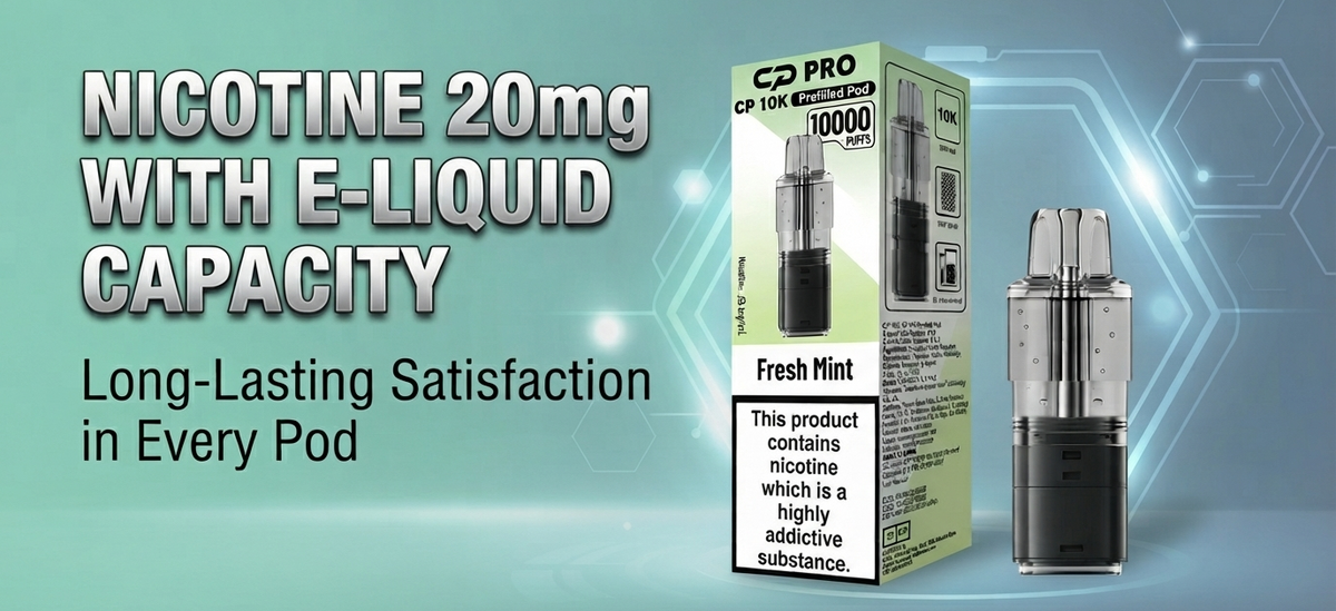Nicotine 20mg with E-liquid Capacity