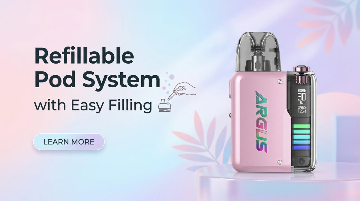Refillable Pod System with Easy Filling