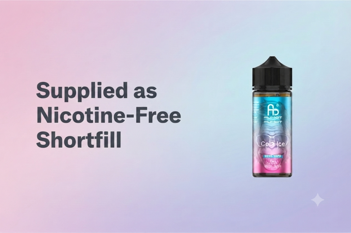 Supplied as Nicotine-Free Shortfill