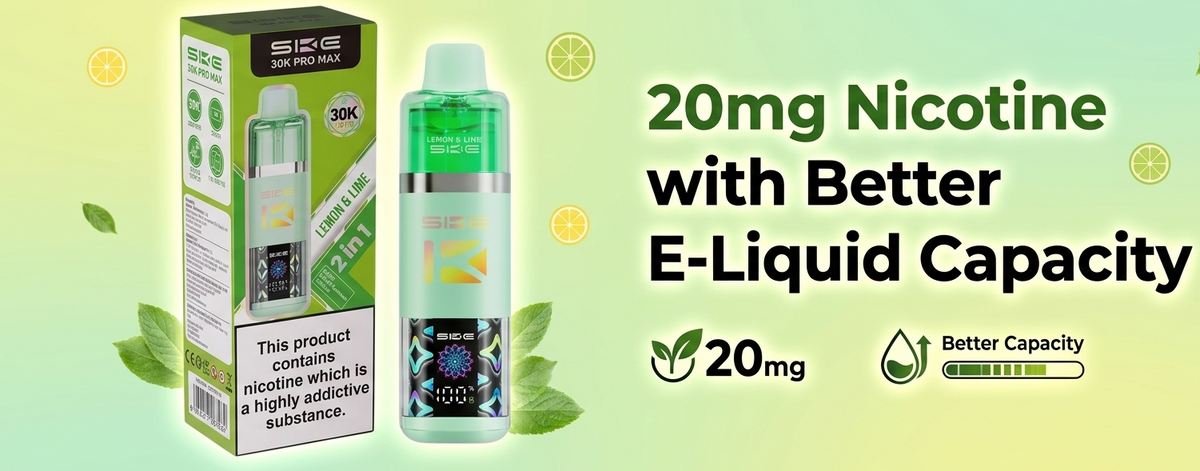 20mg Nicotine with Better E-Liquid Capacity