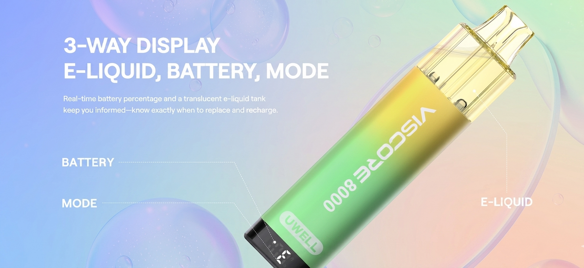 Smart E-liquid & Battery Display