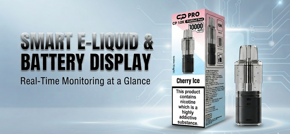 Smart E-liquid & Battery Display