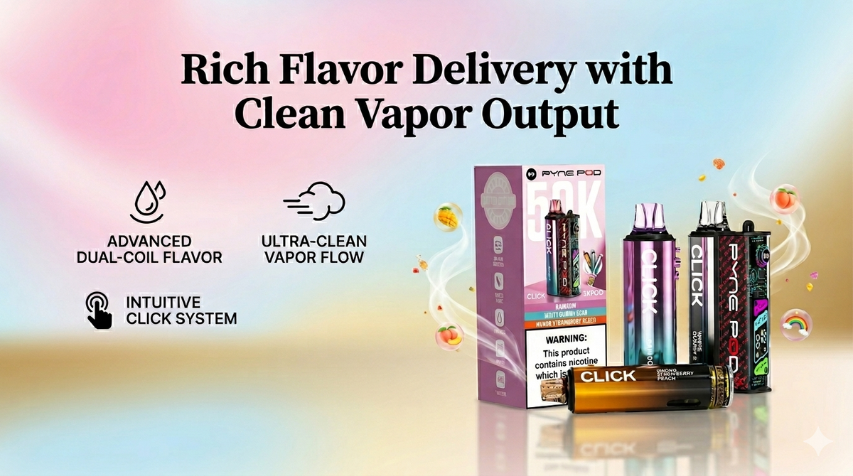 Rich Flavor Delivery with Clean Vapor Output