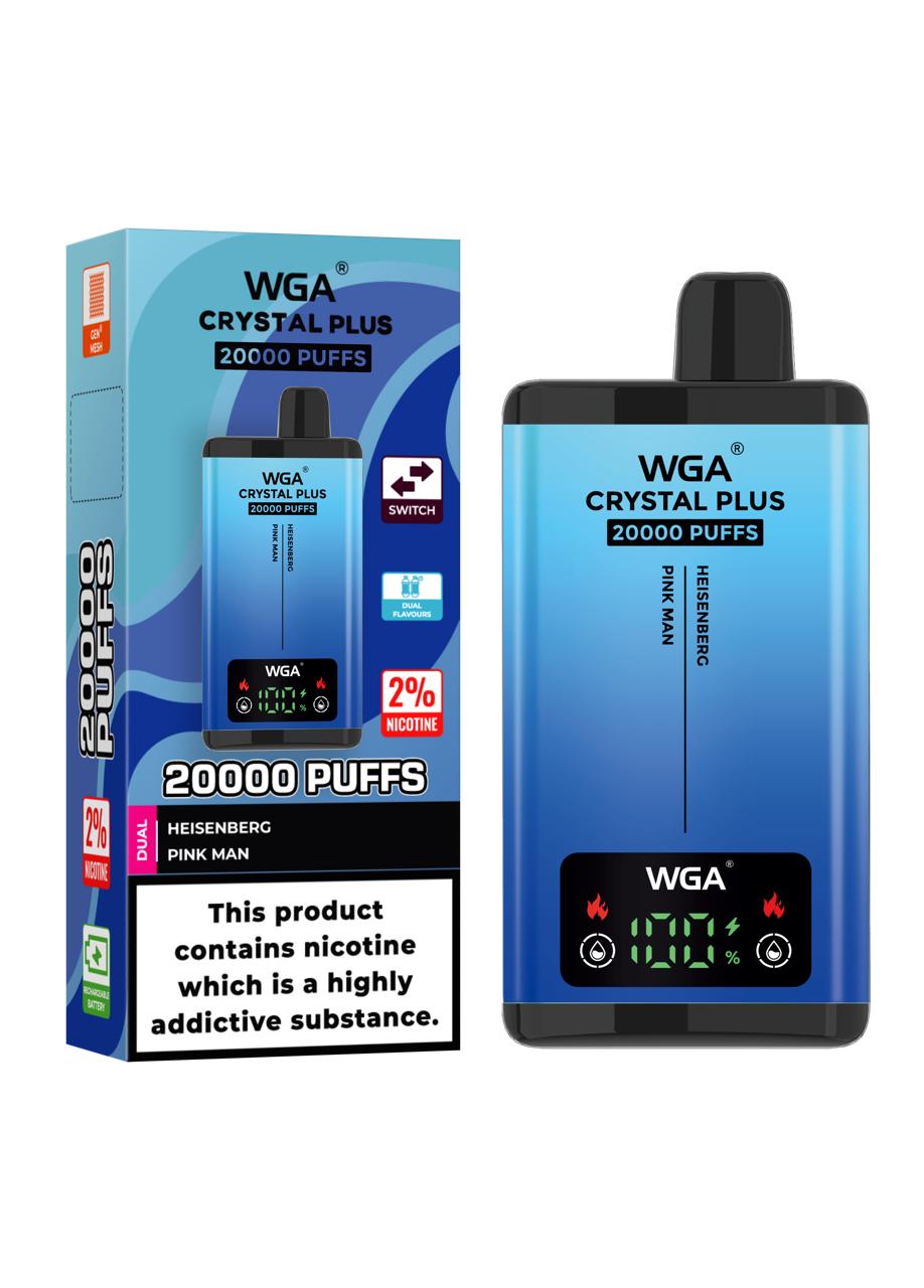 WGA Crystal Plus 20,000 Vape 2-in-1 Rechargeable Heisenberg / Pink Man